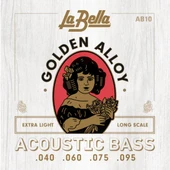 La Bella Golden Alloy Akustik Bas Gitar Teli (040-095) - 1