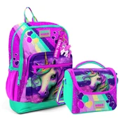 Coral High 2li Set Unicorn Desenli Okul Çantası Beslenme 23758 thumbnail 1