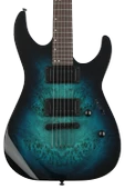 ESP LTD M-200DX NT Blue Burst Elektro Gitar thumbnail 1