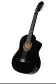 VALENCIA VC104TCEBK ELEKTRO KLASİK GİTAR, 4/4, SİYAH, SAP ÇELİKLİ thumbnail 1