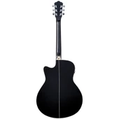 Washburn Deep Forest Burl Ace Black Fade Elektro Akustik Gitar - 3