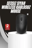 Ergonomik Tasarım Kablosuz Siyah Mouse Hassas Uzun Ömürlü - 1