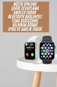 1.83 İnç Akıllı Saat Android ve İOS Uyumlu Çağrı Cevaplayabilen Adımsayar GPS Takibi thumbnail 2