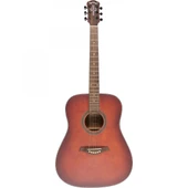 Madison MAG-41M-TRD Trans Red Akustik Gitar - 2