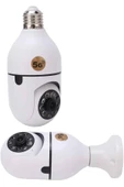 Wifi Güvenlik Kamerası 360 Derece Dönebilen Harekete Duyarlı Gece Görüşlü Ampul thumbnail 3