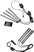 12'Lİ Şerit Led Işık RGB Sese ve Müziğe Duyarlı Araç İçi Ayak Altı - 5