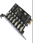 Pci-E Express 7 Port USB 3.0 Hub Çoklayıcı Çoğaltıcı Çevirici thumbnail 1