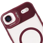 iPhone 17 Air Kılıf Remim Magsafe Lensli Kamera Standlı Kapak - 4