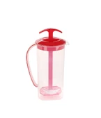 Omnipazar SY-4564 Plastik Uzun Karıştırıcılı Ayran Sürahi 1,75 lt Kırmızı - 1