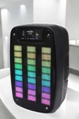 Bluetooth Hoparlör RGB Işıklı USB SD Kart Girişli Taşınabilir - 4