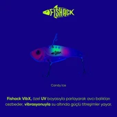 Vibrasyon Yem - LRF/Spin Jig - Fishack VibraX - 7g 40mm - Candy Ice - UV Boyalı - 3