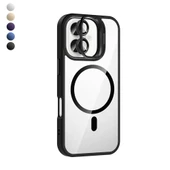 iPhone 17 Kılıf Remim Magsafe Lensli Kamera Standlı Kapak - 1