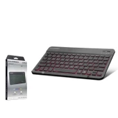 Hadron HDX2507 Türkçe-Q FN Multimedia RGB Ledli Bluetooth 5.0 Kablosuz Mini Klavye - Metalik Füme - 1
