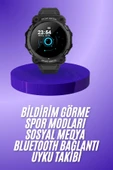 Yeni Nesil Akıllı Saat Bluetooth Bağlantılı Su Geçirmez Android ve İOS Uyumlu thumbnail 2