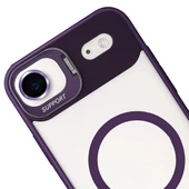 iPhone 17 Air Kılıf Remim Magsafe Lensli Kamera Standlı Kapak - 7