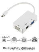 MiniDP to VGA-HDMI-DVI Çevirici Dönüştürücü Adaptör thumbnail 1