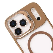 iPhone 17 Pro Max Kılıf Remim Magsafe Lensli Kamera Standlı Kapak - 10