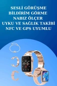 3 Kordonlu Dokunmatik Ekran Akıllı Saat ve 2.Nesil Kablosuz Bluetooth Kulaklık ANC/ENC thumbnail 3