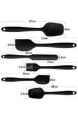 Mucit Home 6 Adet Isıya Dayanıklı Yanmaz Yapışmaz Silikon Spatula Seti - 2