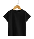 Çocuk Siyah Kısa Kol T-shirt thumbnail 1