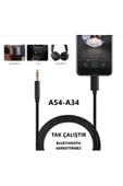 Samsung Galaxy A54 A34 Aux Kablo Type C Aux Kablo Dac Çipli örgü Tak Çalıştır - 2
