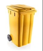 Omnipazar SY-6510 Tekerlekli Kapaklı Plastik Çöp Konteyneri 240 lt - 5