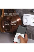 Akım Korumalı Uygulamalı 16a Wi-fi Akıllı Priz Akıllı Tasarruf Prizi Çocuk Kilidi Tüketim Takip - 7