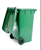 Omnipazar SY-6510 Tekerlekli Kapaklı Plastik Çöp Konteyneri 240 lt - 3