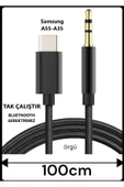 Samsung Galaxy A55 Samsung A35 Aux Kablo Type C Aux Kablo Dac Çipli örgülü Tak Çalıştır thumbnail 1