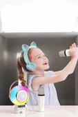 Çocuklara Özel Kablosuz Bluetooth Bağlantılı Karaoke Mikrofon - 4