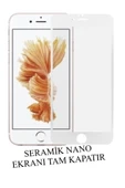 Iphone 6 Iphone 6s Seramik Nano Beyaz Esnek Tam Full Kaplayan Kırılmaz Cam Ekran Koruyucu - 2