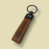 Hyundai Yazılı Ve Logolu Anahtarlık (KAHVERENGİ) TERMO DERİ thumbnail 1