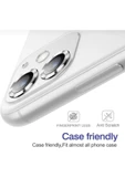 Iphone 12 Kamera Koruyucu Lens Mercek Metal Çerçeveli 2li Set Gümüş Gri Silver Uyumlu - 2