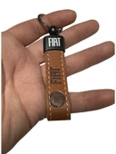 Fiat Yazılı Ve Logolu Anahtarlık (KAHVERENGİ) TERMO DERİ thumbnail 3