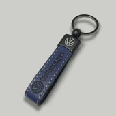 Volkswagen Yazılı Ve Logolu Anahtarlık (LACİVERT) TERMO DERİ thumbnail 1