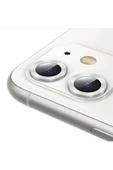 Iphone 12 Kamera Koruyucu Lens Mercek Metal Çerçeveli 2li Set Gümüş Gri Silver Uyumlu - 4