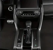 HONDA CİVİC FC5 FK7 2016 2021 model SEDAN HATCHBACK Vites Kolu Sol ve Sağ Trim KARBON AKSESUAR thumbnail 1