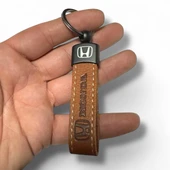 Honda Yazılı Ve Logolu Anahtarlık (KAHVERENGİ) TERMO DERİ thumbnail 2