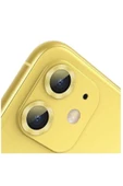 Iphone 11 Kamera Koruyucu Lens Mercek Metal Çerçeveli 2li Set Gold Altın - 4