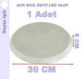 ACK Yuvarlak Slim Sıva Üstü 18w Led Glop BEYAZ 6500K 1800lm 220v 18 Watt (S. Ü. Ledli Glop) thumbnail 2