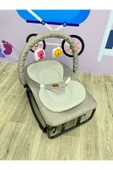 TURHAN BEBE Çift Taraflı Sallanan Cibinlikli Oyuncaklı Ana Dizi Beşik - 3