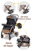 Baby Care Bc 500 Combo Maxi Pro Çift Yönlü Bebek Arabası Gold Siyah - 3