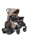 TURHAN BEBE 3 Kademe Yatış Pozisyonu Kontrol Penceresi Çift Yönlü Bebek Arabası +Taşıma Puset + Yağmurluk Hediye - 6