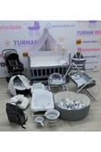 TURHAN BEBE Yeni Doğan MOJE GRİ Lüx Bebek Çeyiz Seti (28 PARÇA) - 1