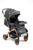 Mimma Baby MB-140 LİFE GOLD & SİYAH ÇİFTYÖNLÜ BEBEK ARABASI & TAŞIMA PUSET - 1