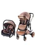 Baby Care Crom Travel Sistem Bebek Arabası Kahverengi st452 thumbnail 1