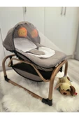 TURHAN BEBE Sallanır Sabitlenir Cibinlikli Geniş Sepetli Oyuncaklı Anne Yanı Ana Dizi Ana Kucağı Beşik - 1