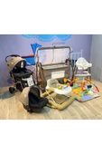 TURHAN BEBE Yeni Doğan Rocco Lüx Çeyiz Seti Bebek Arabası + Puset+Beşik +Yürüteç + Mama Sandalyesi + Oyun Halısı - 1