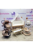 TURHAN BEBE Çeyiz Seti Bebek Arabası Puset  Anne Yanı Beşik  Asansörlü Mama Sandalyesi Yürüteç Hamak Beşik - 1