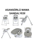 TURHAN BEBE Çeyiz Seti Bebek Arabası Puset  Anne Yanı Beşik  Asansörlü Mama Sandalyesi Yürüteç Hamak Beşik - 4